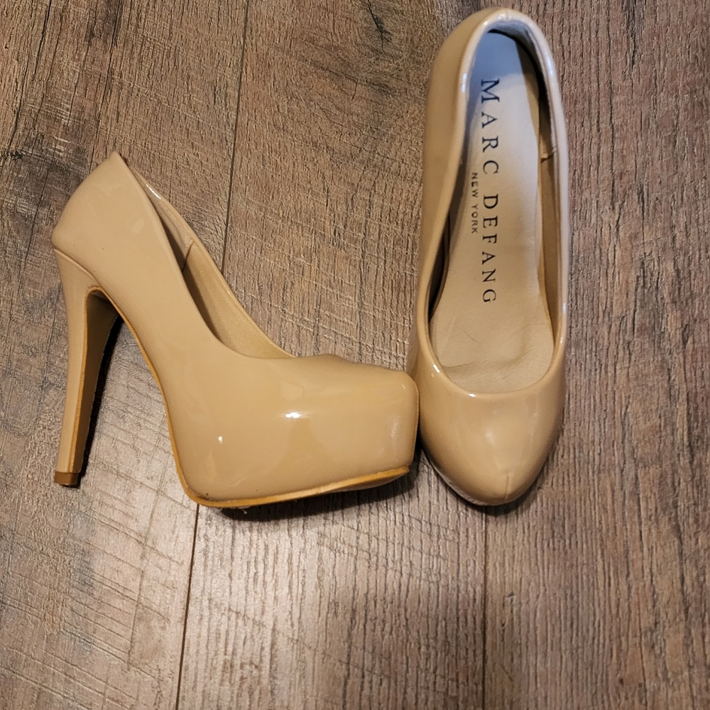 Marc Defang Nude Closed Toe Pumps